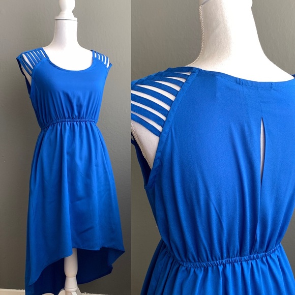 Papaya Dresses & Skirts - Papaya Blue FlowyHigh-Low Dress